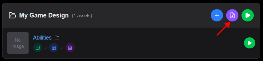 Template editor layout