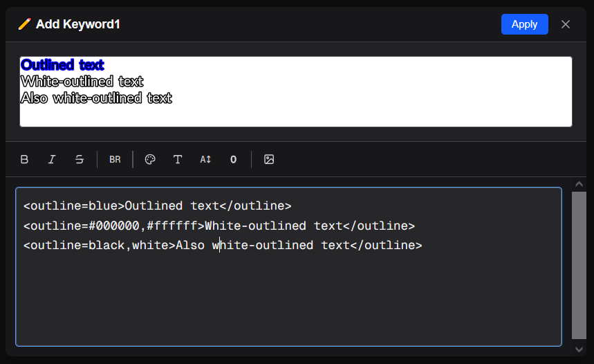 Inline size tags with different sizes in a single text element