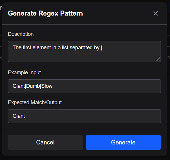 AI assistance to generate pattern