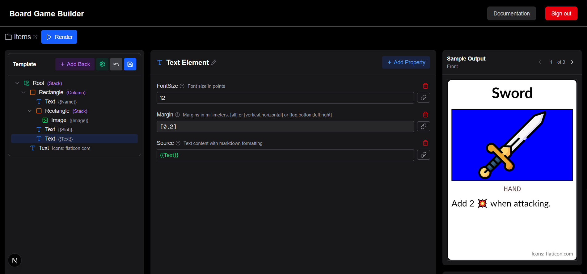 Board Game Builder editor overview